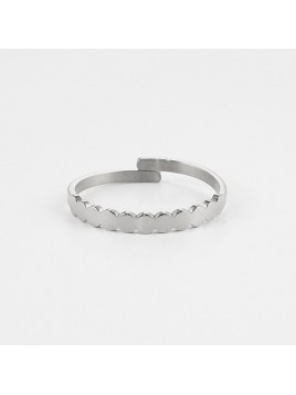 BAGUE ACIER UNI Zag bijoux