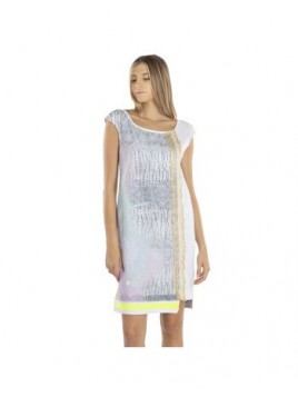 Robe droite imprimée Elisa Cavaletti