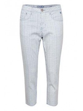 pantacourt 3/4 printed CREAM