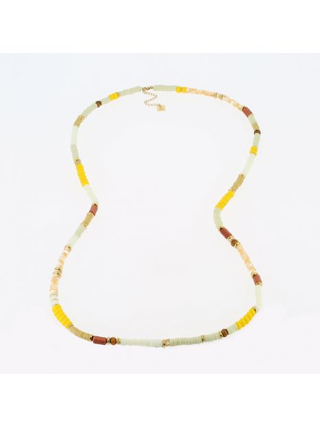 COLLIER DORE jaune 85cm+5cm ZAG BIJOUX