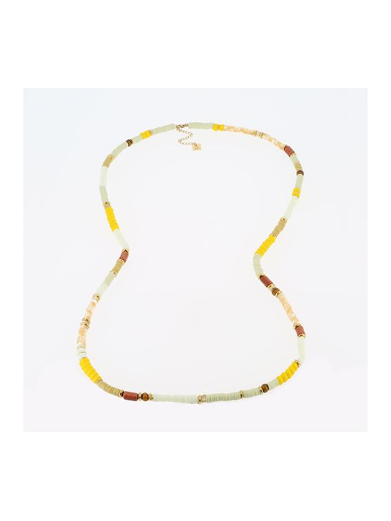 COLLIER DORE jaune 85cm+5cm ZAG BIJOUX