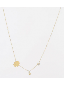 COLLIER-DORE UNI 38cm+5 Zag...