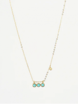 COLLIER-DORE turquoise...