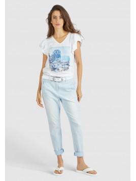 T Shirt volanté épaules...