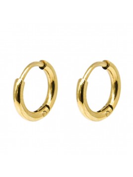 Boucle d'oreille acier doré...