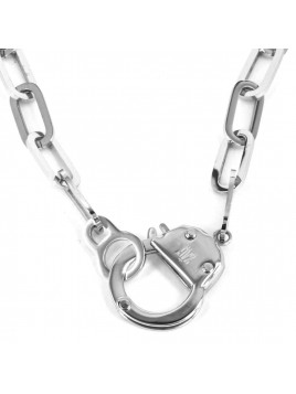 Collier maillon acier Zag...