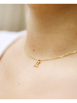 Collier acier doré Gemeaux...