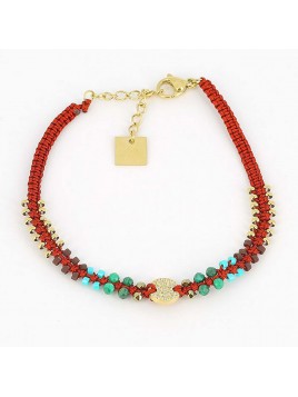 Bracelet simple acier doré...