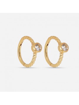 Piercing acier doré Zag Bijoux
