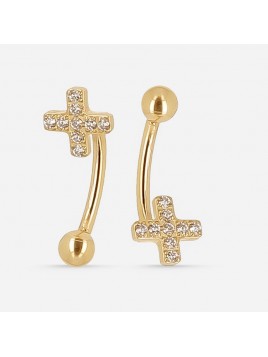 Piercing acier doré Zag Bijoux