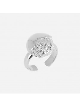 BAGUE–LARGE–ACIER Zag Bijoux