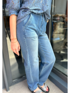 Jeans cargo CRStacia Cream