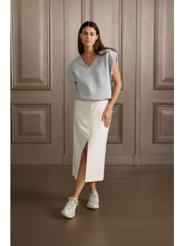 Jupe midi fendu, taille...