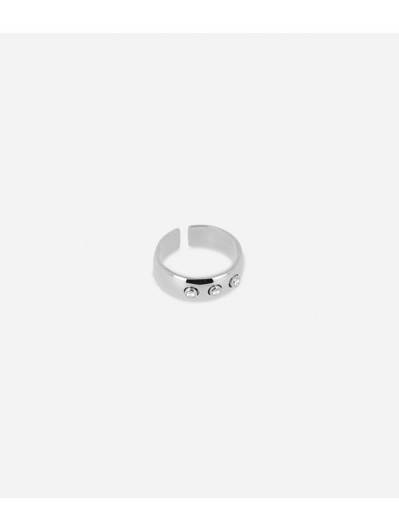 BAGUE–Jacinthe–ACIER–zirconium–T7 E:7mm Zag bijoux