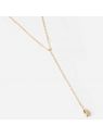 Collier–MEDIUM–ACIER DORE–38+5cm 10cm Zag bijoux