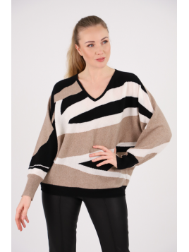 Pull col V motif Estheme