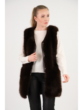 Gilet long SM fausse...