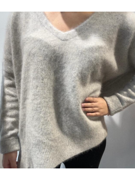 Pull col v fendu racoon...