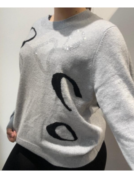 Pull ras du cou strass Estheme