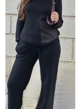 Pantalon en laine tricoté...