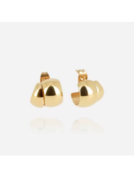 BOUCLE D OREILLE–Pegasi–ACIER DORE–14x15mm