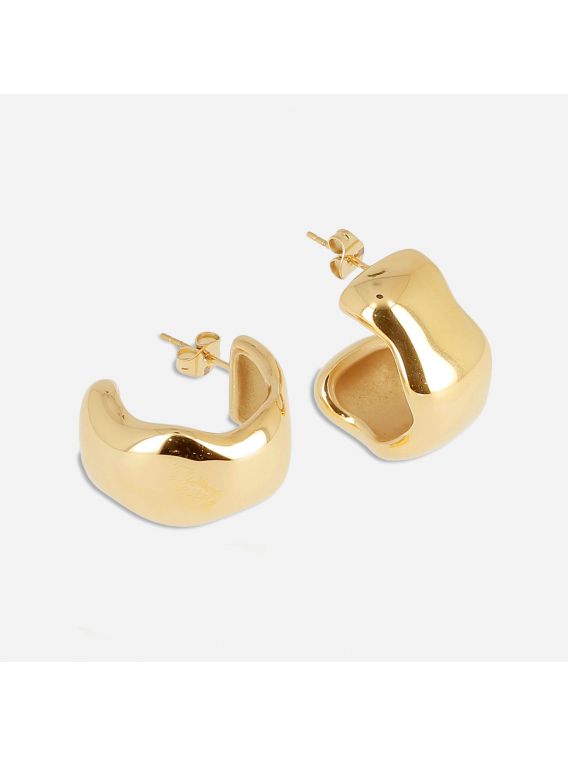 BOUCLE D OREILLE–Orsay–ACIER DORE–15mm