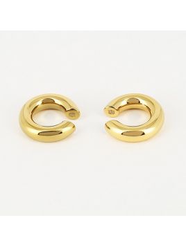 UNIT–2X1PCS–EARCUFF Lyrides–ACIER DORE–5x20mm Zag Bijoux