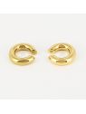UNIT–2X1PCS–EARCUFF Lyrides–ACIER DORE–5x20mm Zag Bijoux