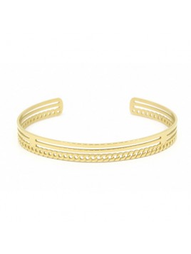 BRACELET–Irina–ACIER DORE...