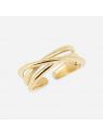 BAGUE–Tidja–ACIER DORE–7x23mm Zag Bijoux