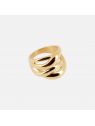 BAGUE–Morpheus–ACIER DORE–52 Zag Bijoux