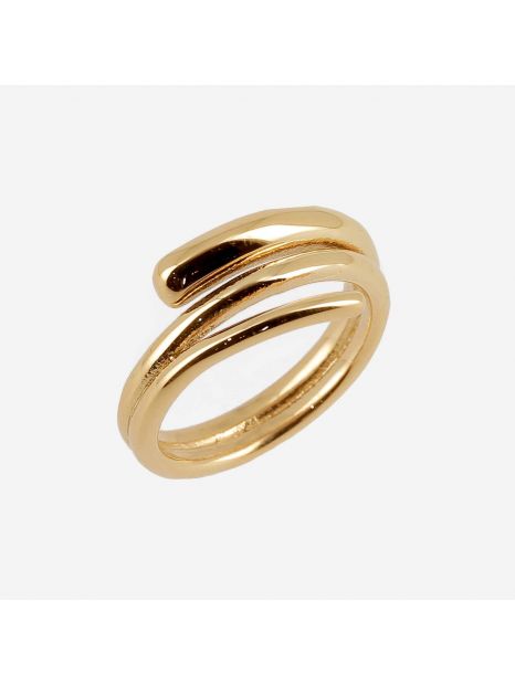 BAGUE–MEDIUM–ACIER DORE–54 Zag Bijoux