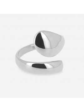 BAGUE–Hug–ACIER–reglable 16x21mm Zag Bijoux