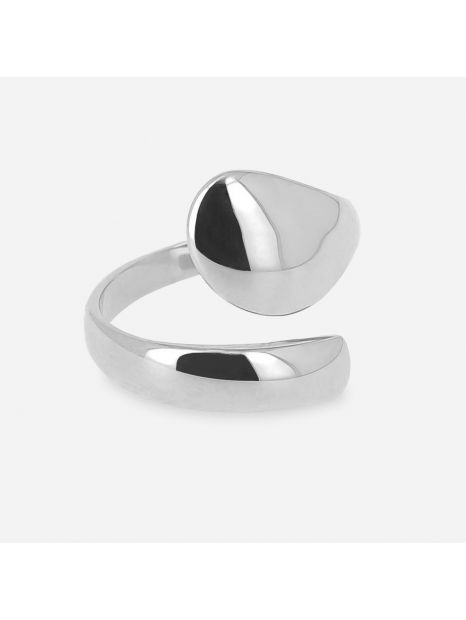 BAGUE–Hug–ACIER–reglable 16x21mm Zag Bijoux