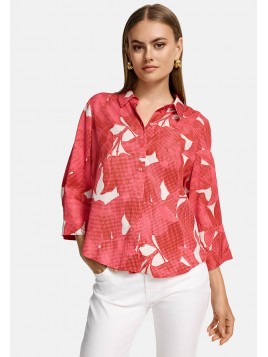 Blouse manches 3/4 en sergé...