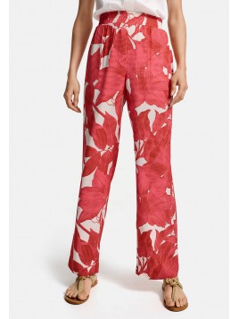 Pantalon large imprimé en...