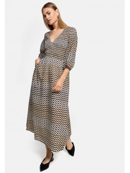 Robe effet fumée en coton...