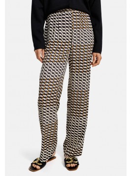 Pantalon large imprimé en...