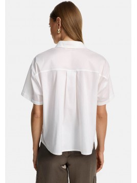 Blouse en coton stretch fin...