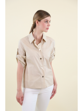 Chemise boutons dorés...
