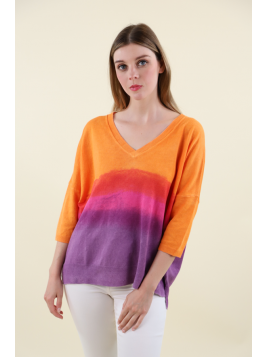 Pull V coupe droiteTie &...