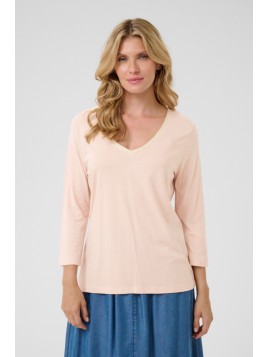 Tee Shirt manches 3/4 col V...