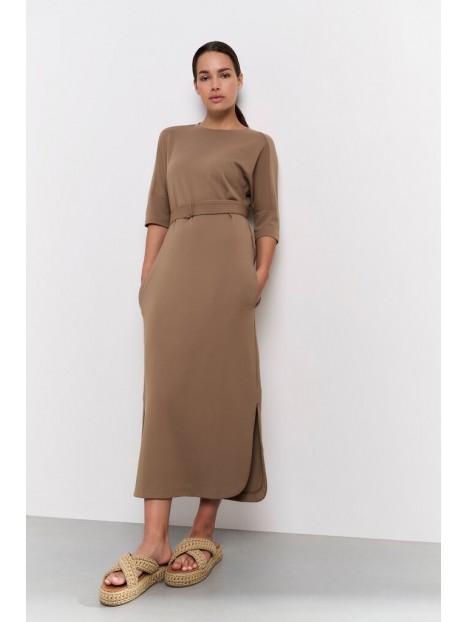 Robe mi-longue en jersey avec ceinture YAYA