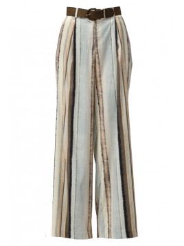 Pantalon avec motifs rayé &...