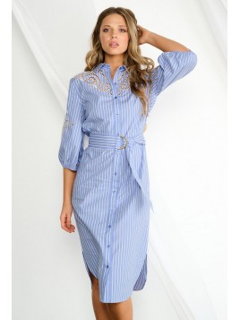 Robe maxi avec broderie
