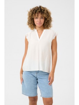 Top CRFrammy Sleevelees Cream