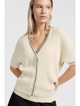 Cardigan cotelé YAYA