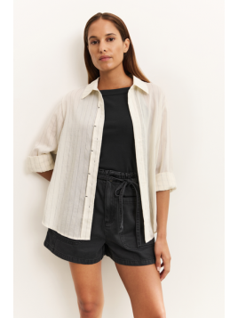 Chemise rayée avec détail...