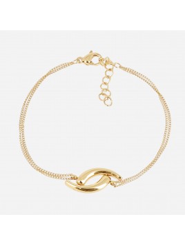 BRACELET–SIMPLE–ACIER DORE...
