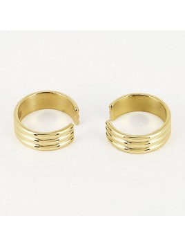 EARCUFF–ACIER DORE–7x20mm...